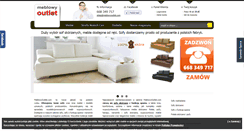 Desktop Screenshot of meblowyoutlet.com